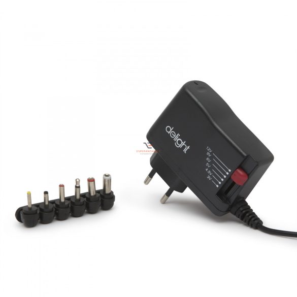 Univerzális adapter  3 - 12V • 1.5A • 18W 6 DC dugó