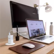   Hálózati Adapter USB + Type-C PD45W gyorstöltéssel - fehér