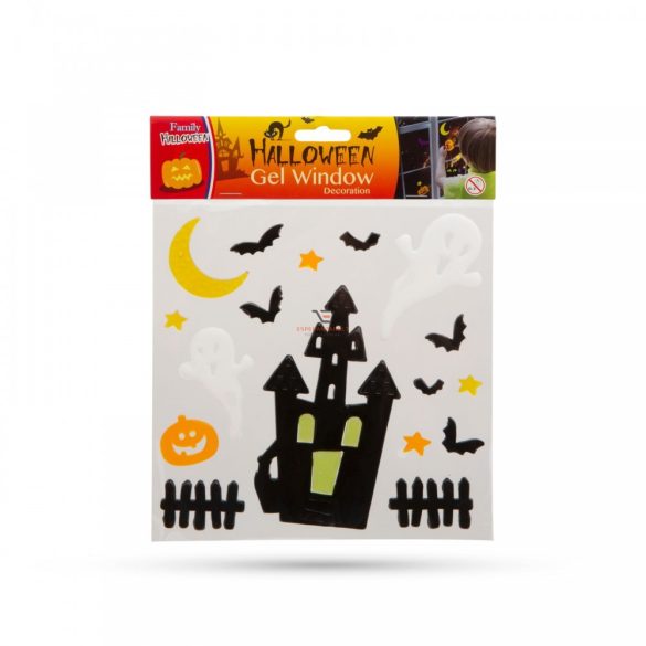 Zselés ablakmatrica szett halloween kellék