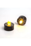 LED teamécses - Halloween, fekete - 2 db / csomag