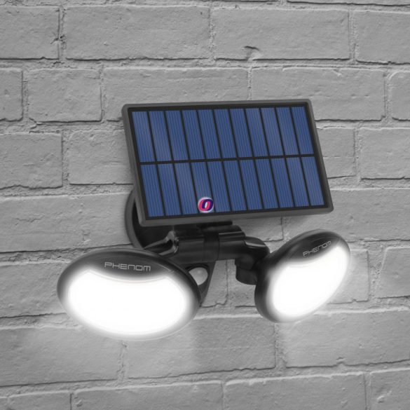 Napelemes Mozgásérzékelős szolár reflektor forgatható fejjel 2 COB LED