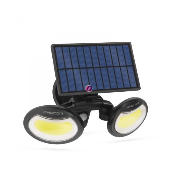 Napelemes Mozgásérzékelős szolár reflektor forgatható fejjel 2 COB LED