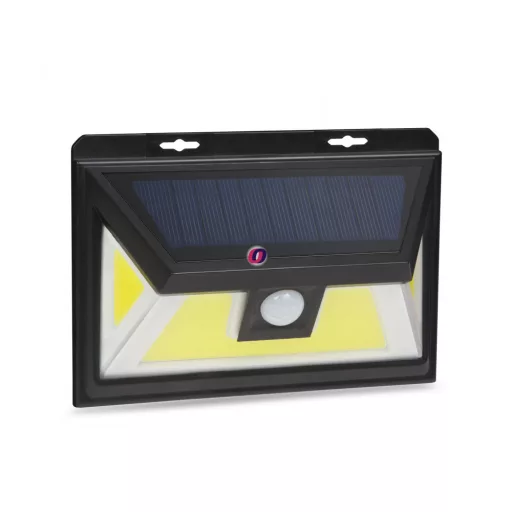 Napelemes mozgásérzékelős szolár reflektor 3 COB LED