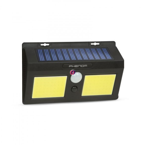Mozgásérzékelős napelemes szolár reflektor fali COB LED - 55287