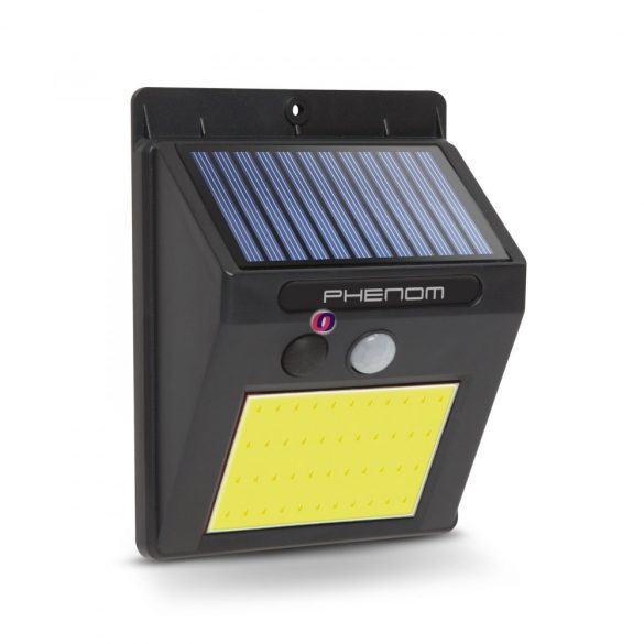Mozgásérzékelős napelemes szolár reflektor fali COB LED - 55288B