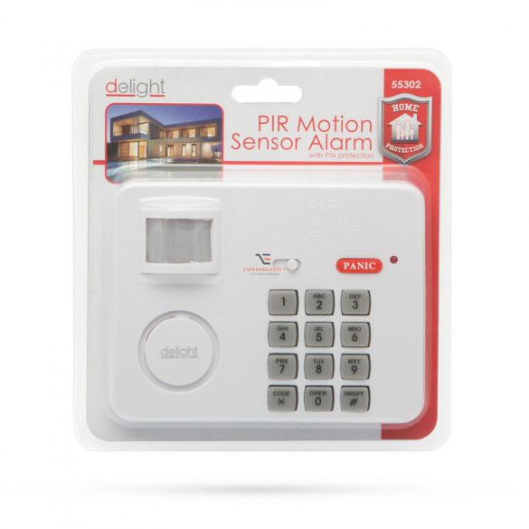 Mozgásérzékelős riasztó PIN-kód védelemmel