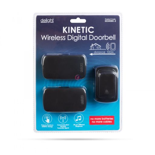 Digitális elem- és vezeték nélküli csengő - Kinetic dupla vevőegységgel