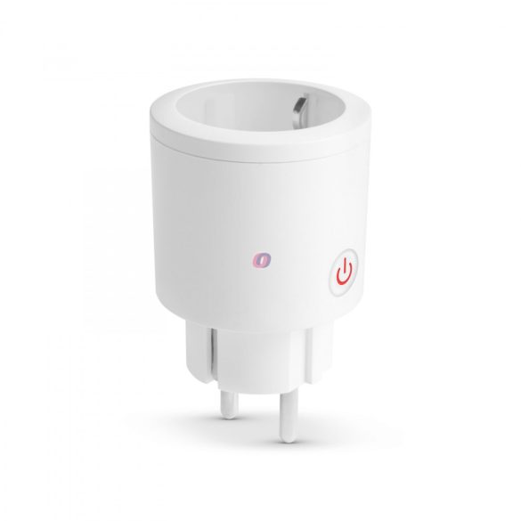 Wi-fi Smart konnektor, hálózati aljzat fogyasztásmérővel +Amazon Alexa + Google Home +Siri +IFTTT