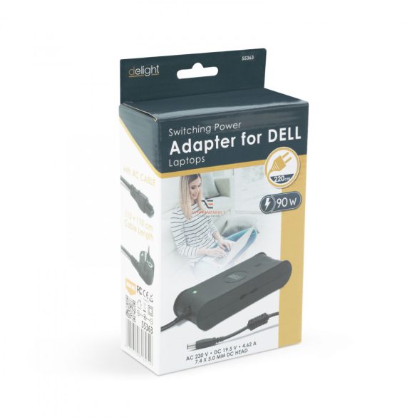 Laptop adapter Dell 90W / 19.5V / 4.62A 7,4 x 5,0 mm