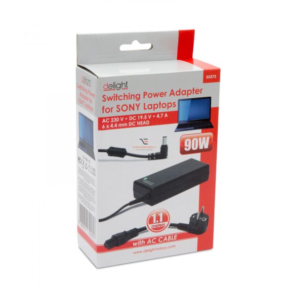 Laptop adapter Sony 90W / 19,5V / 4.7A 6.0 x 4,4 mm