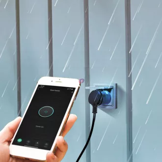   Smart Wi-Fi aljzat, kültéri konnektor dugalj IPX4 Amazon Alexa, Google Home, Siri, IFTTT