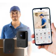 Smart video kaputelefon, fekete, HD, Wi-Fi ,IOS, Android
