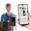 Smart video kaputelefon, fekete, HD, Wi-Fi ,IOS, Android