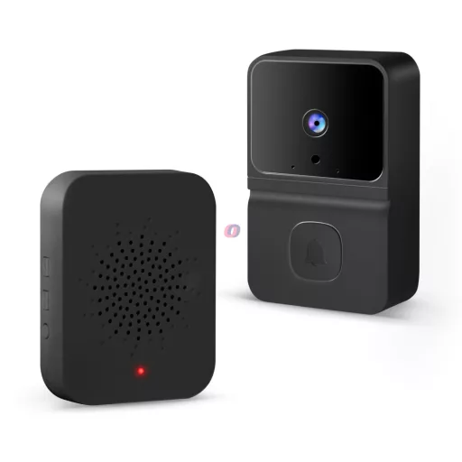 Smart video kaputelefon, fekete, HD, Wi-Fi ,IOS, Android