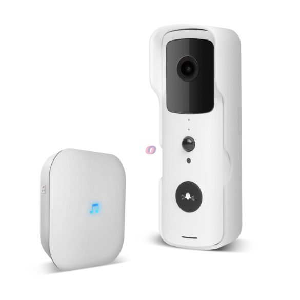 Smart video kaputelefon, fehér, FullHD, PIR, Micro SD, Wi-Fi , IOS, Android