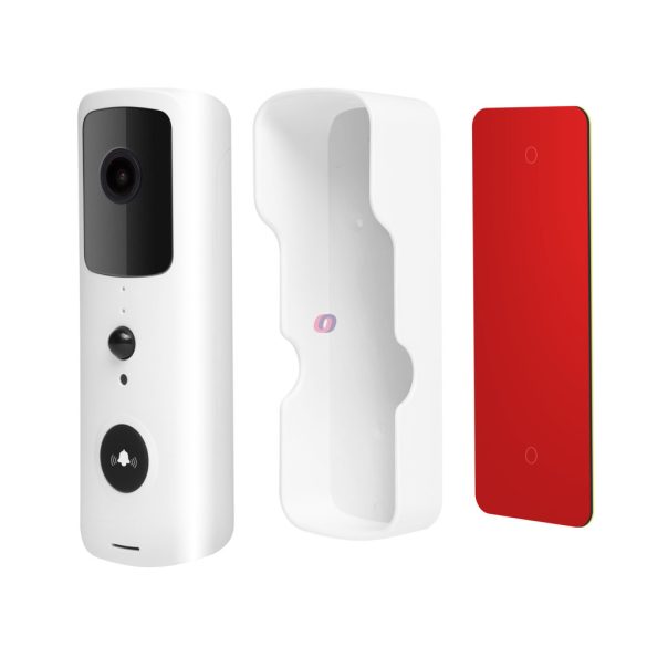 Smart video kaputelefon, fehér, FullHD, PIR, Micro SD, Wi-Fi , IOS, Android