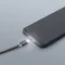 Adatkábel - USB Type-C LED fénnyel fekete - 1 m - max 2A