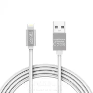   Delight Iphone kábel töltő és adatkábel lightning világító fehér