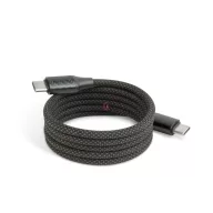   Adatkábel - Type-C / Type-C - mágneses - fekete - 1m - 3A - 60W