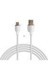 Adatkábel - Type-C / USB-A - fehér - 1 m - 2.4A - 12 W