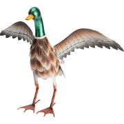 Prémium Kerti figura vadkacsa fém 41 cm