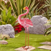   XL Kerti figura flamingó fém 65 cm 2 féle választható kivitel