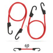   Professzionális gumipók szett - piros - 60 cm x 8 mm - 2 db / csomag