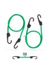 Professzionális gumipók szett - zöld - 90 cm x 8 mm - 2 db / csomag