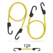   Professzionális gumipók szett - sárga - 120 cm x 8 mm - 2 db / csomag