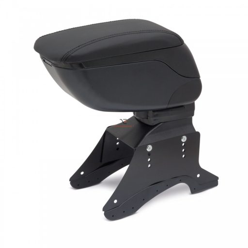 Univerzális autós könyöklő tárolórekesszel - fekete szövet