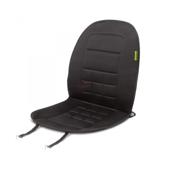 Fűthető autós ülésvédő ülésfűtés szivargyújtó dugóval  fekete