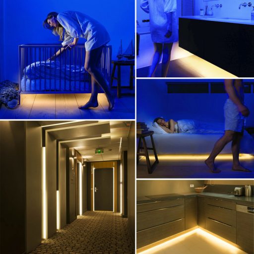 LED szalag mozgásérzékelő szenzorral 200 cm