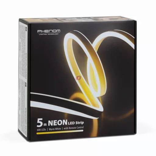 NEON LED szalag - melegfehér - 5 m - 220-240V - 2835 SMD - 120 LED/m - 6W/m