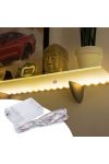LED szalag melegfehér 1 m 3 x AA elemes