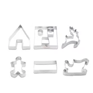 Sütikiszúró forma - 3D mézeskalács házikó 9 db-os