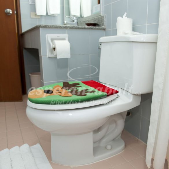 WC ülőke huzat dekor Rénszarvas