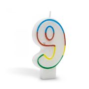 Tortagyertya szám • 7 cm "9"