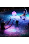 Strandlabda - kék / piros LED-del - 20 cm