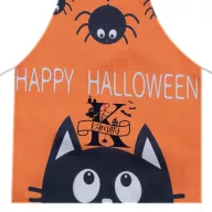   Egyedi neves konyhai kötény, Halloween mintás 44 x 35 cm gyerekeknek