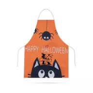   Egyedi neves konyhai kötény, Halloween mintás 44 x 35 cm gyerekeknek