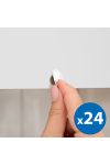 Csavartakaró szett - 13 mm - fehér - 24 db / csomag