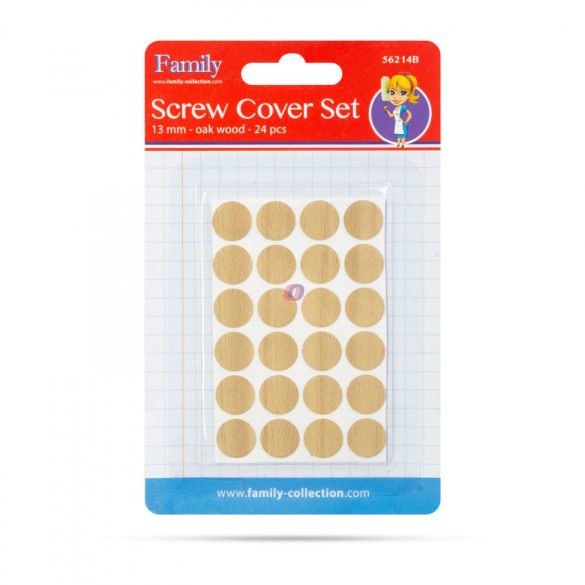 Csavartakaró szett - 13 mm - tölgy - 24 db / csomag