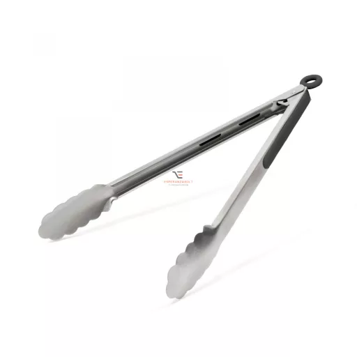 Grill csipesz 34 cm rozsdamentes acél / fekete