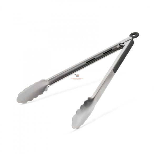 Grill csipesz 34 cm rozsdamentes acél / fekete