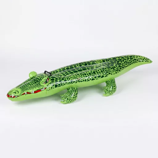 Felfújható matrac - krokodil - 139 x 61 x 23 cm