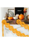 Halloween-i papír girland - tök - 3 m