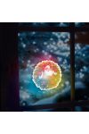 Karácsonyi RGB LED dekor öntapadós koszorú