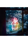 Karácsonyi RGB LED dekor öntapadós mikulás
