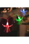 LED fényfüzér - virágos - 20 LED - 2,85 méter - színes - 2 x AA
