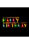 Születésnapi LED-es fényfüzér - "Happy Birthday" - 13 LED - 2 x AA - 2 m - 56529A